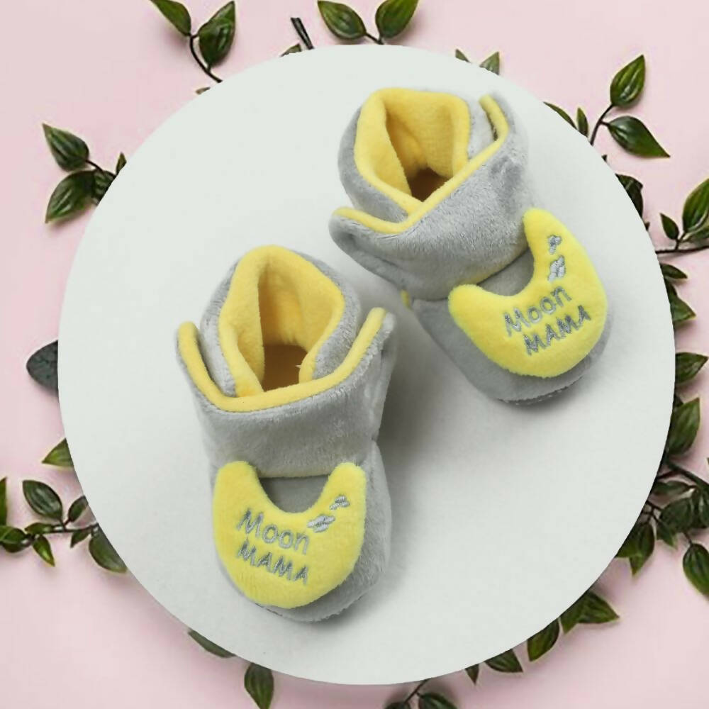 Tiny Bugs For Boys & Girls Baby Winter Booties - Grey