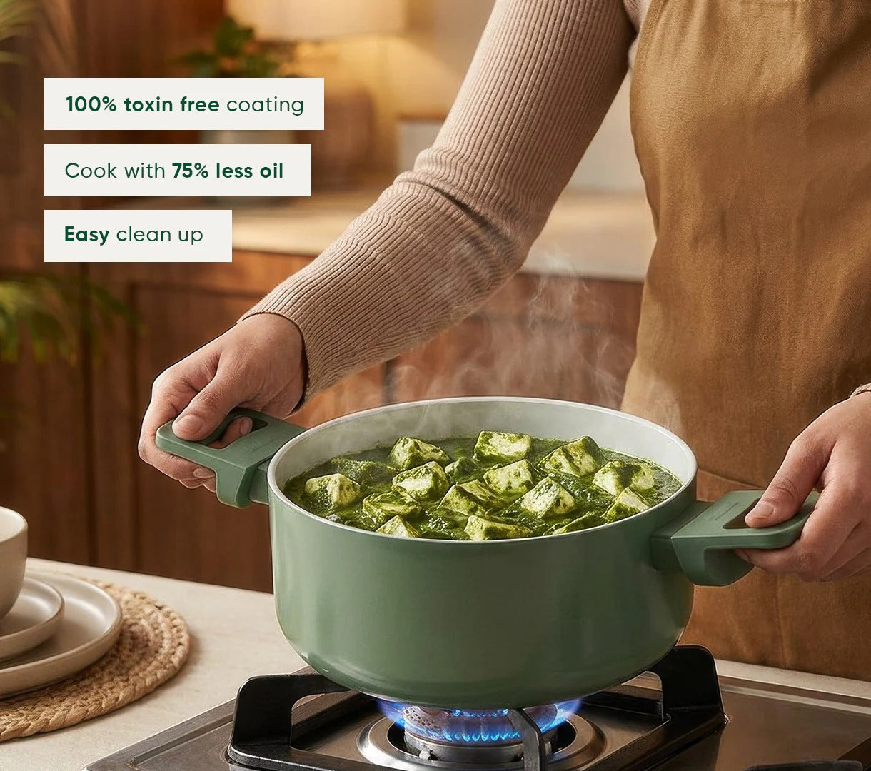 Ember Mini Dutch Oven 20cm Soft-Touch Handle Ceramic Non-Stick