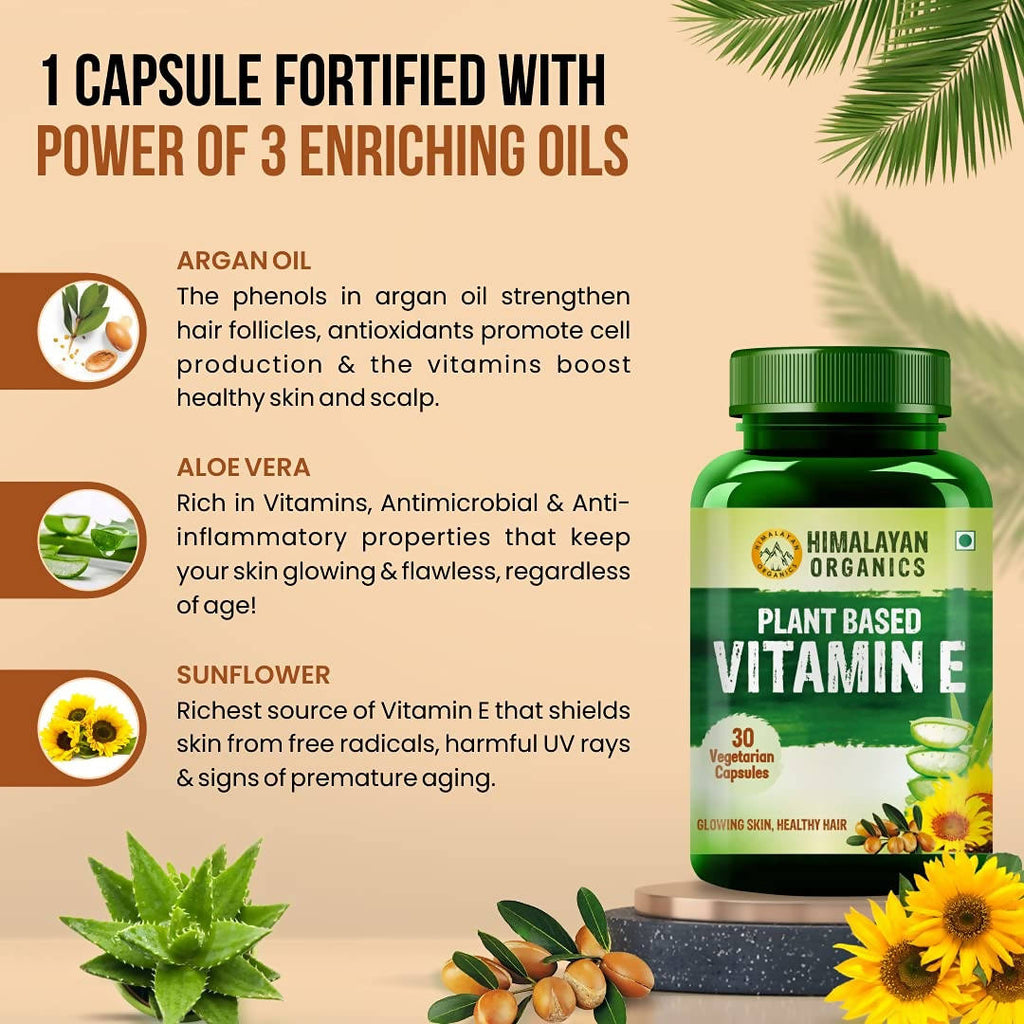 Himalayan Organics Plant-Based Vitamin E Capsules