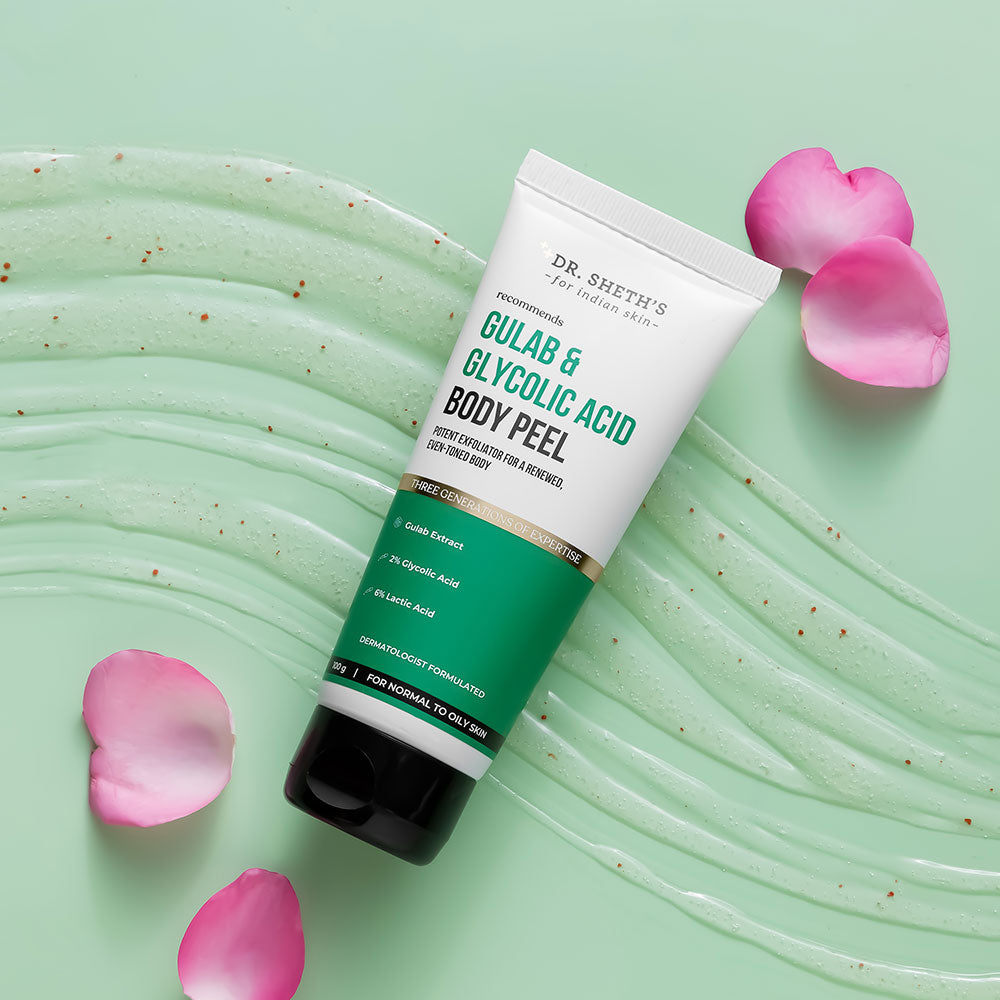 Dr. Shethâ€™s Gulab & Glycolic Acid Body Peel - 100 gms