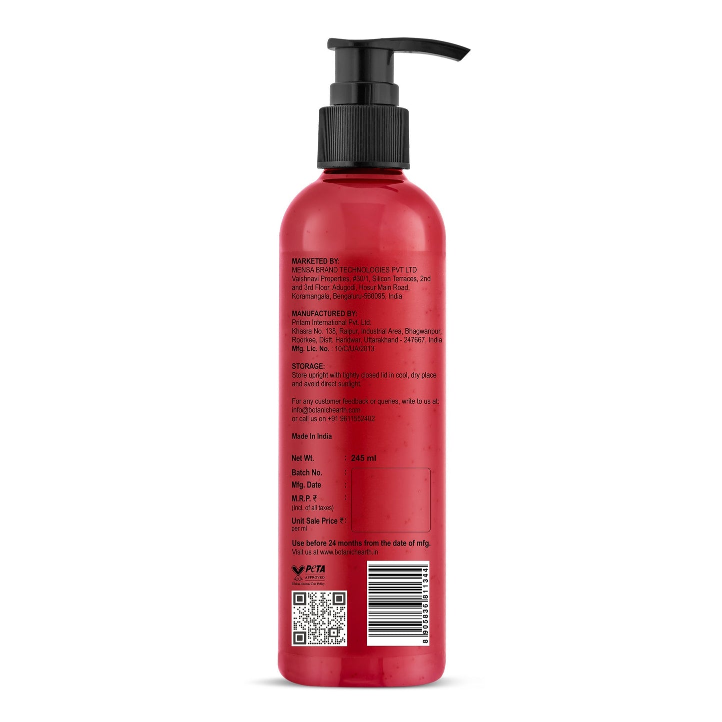 Botanic Hearth Garden Rose & Vitamin E Body Wash