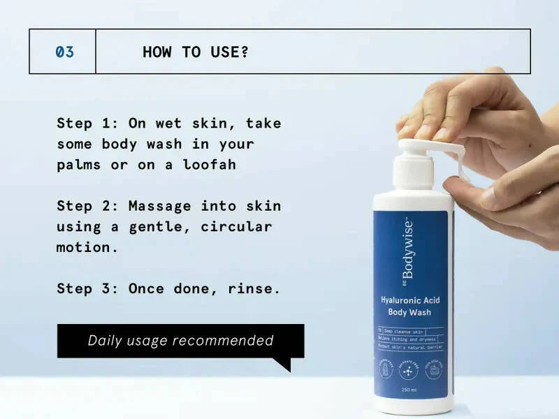 BeBodywise Hyaluronic Acid Body Wash -250 ml