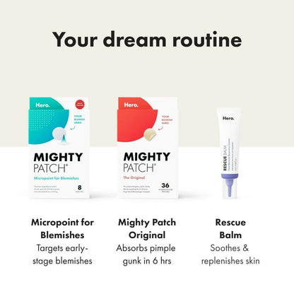 Mighty Patch Mighty Hero Cosmetics Patches Hydrocolloid Acne Absorbing Spot Dot