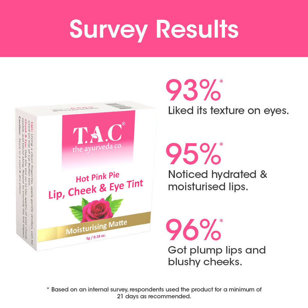 T.A.C - The Ayurveda Co. Hot Pink Lip, Cheek & Eye Tint