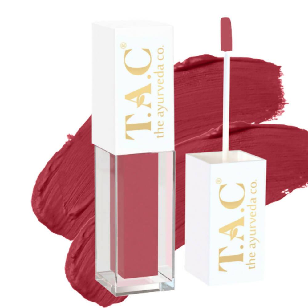 T.A.C - The Ayurveda Co. Liquid Matte Rust Desire Brown Lipstick
