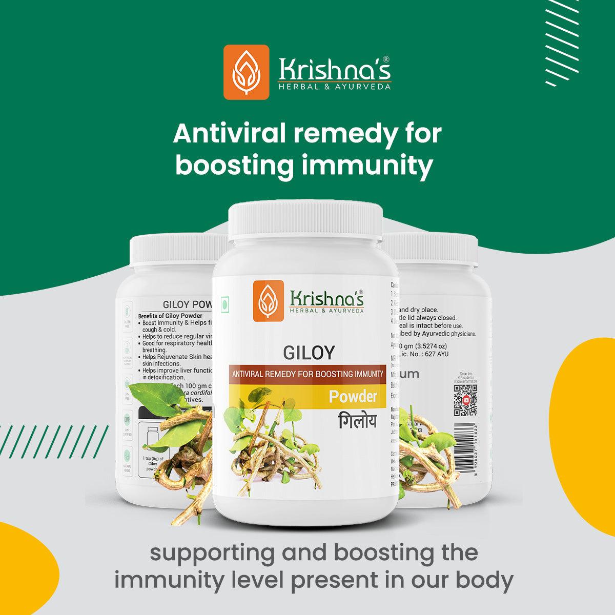 Krishna'S Herbal & Ayurveda Giloy Powder