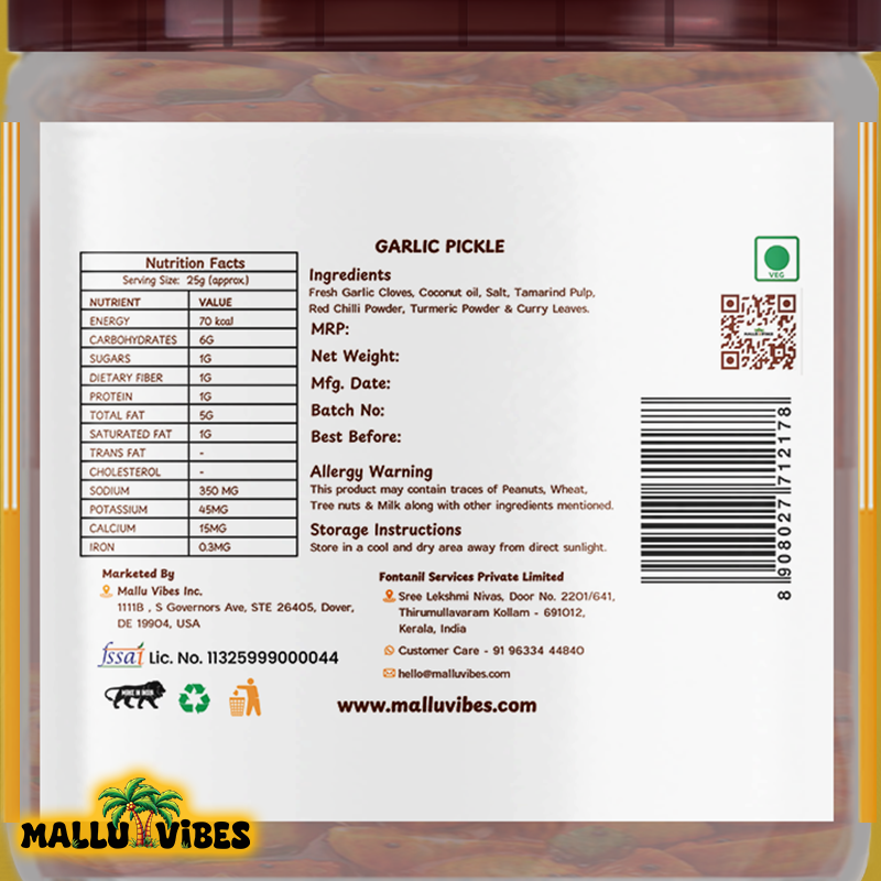 Mallu Vibes Ginger Pickle