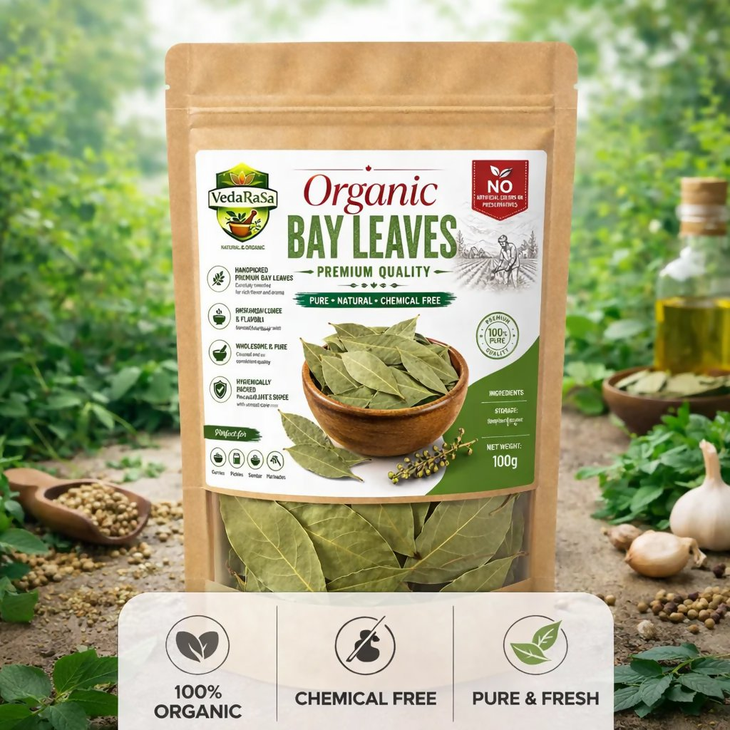 VedaRasa Organic Bay Leaves Premium Quality