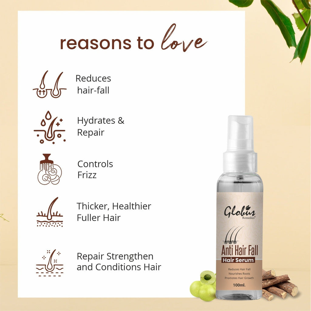 Globus Naturals Remedies Anti Hair Fall Hair Serum - 100 ml