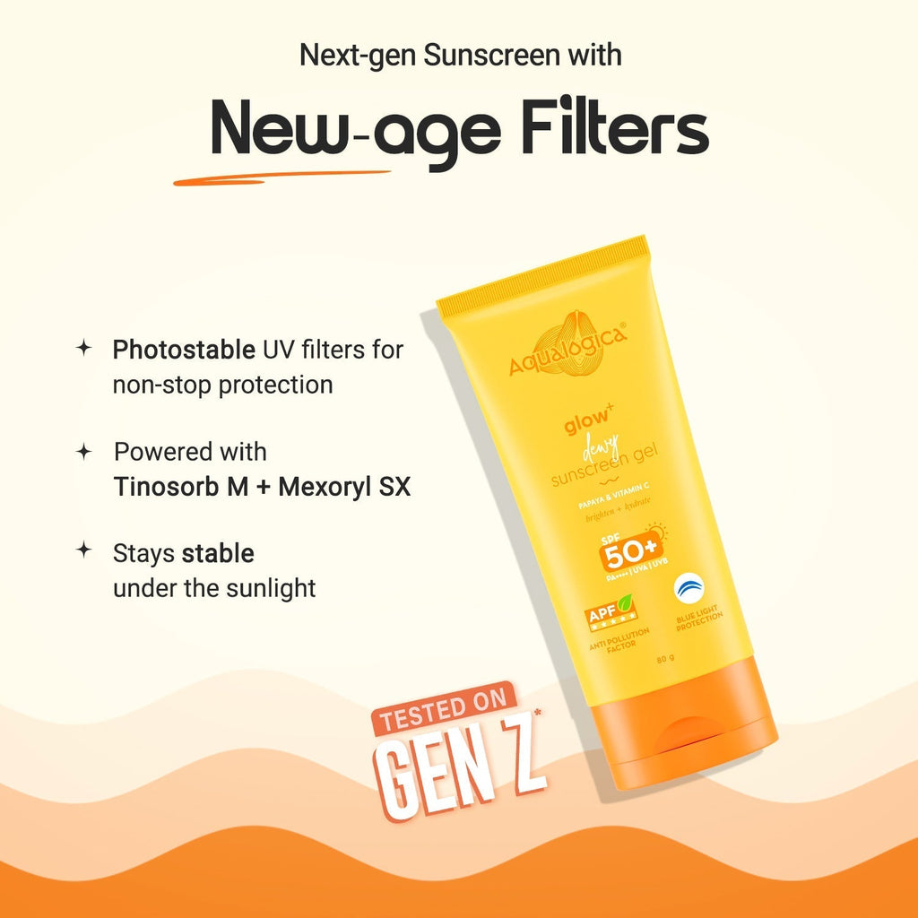 Aqualogica Glow+ Dewy Sunscreen SPF 50+ PA++++ - 80 gms