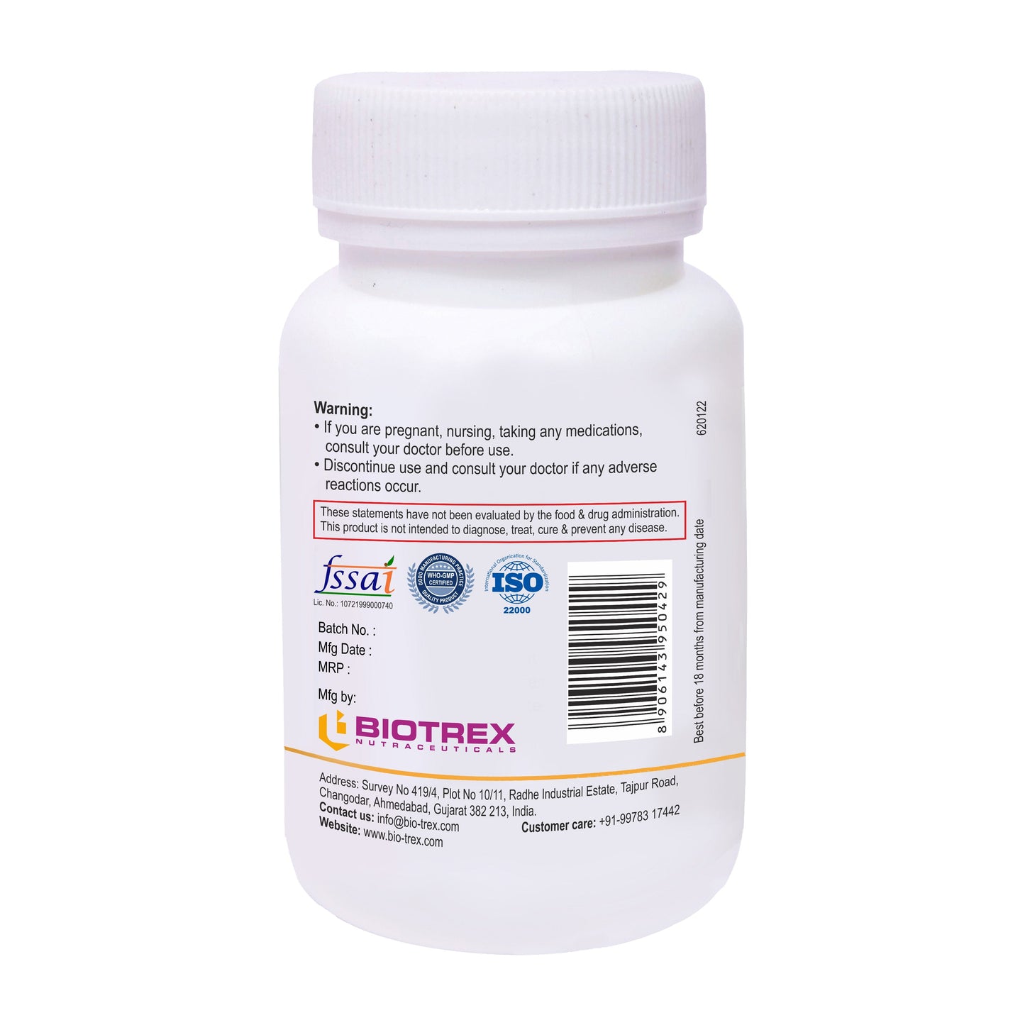 Biotrex Glucowell Gold 1800mg - 60 tabs