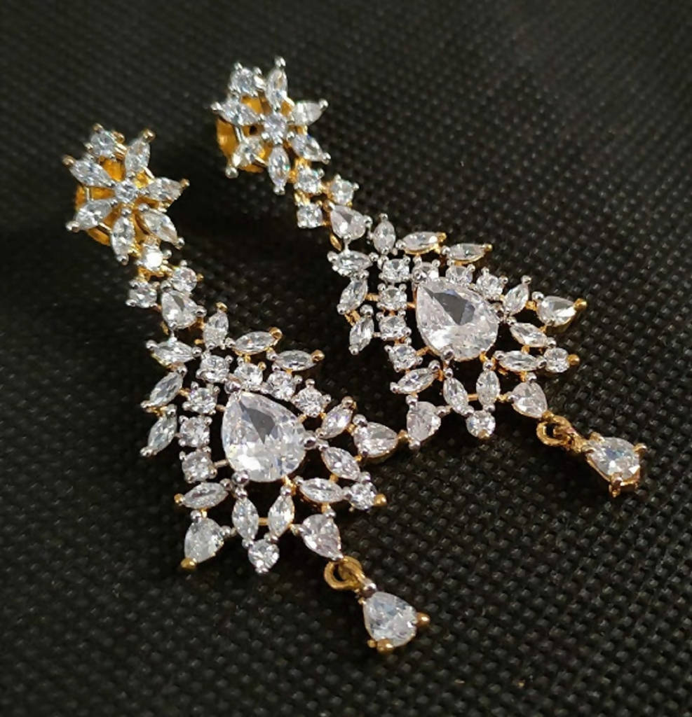 White Designer Earrings