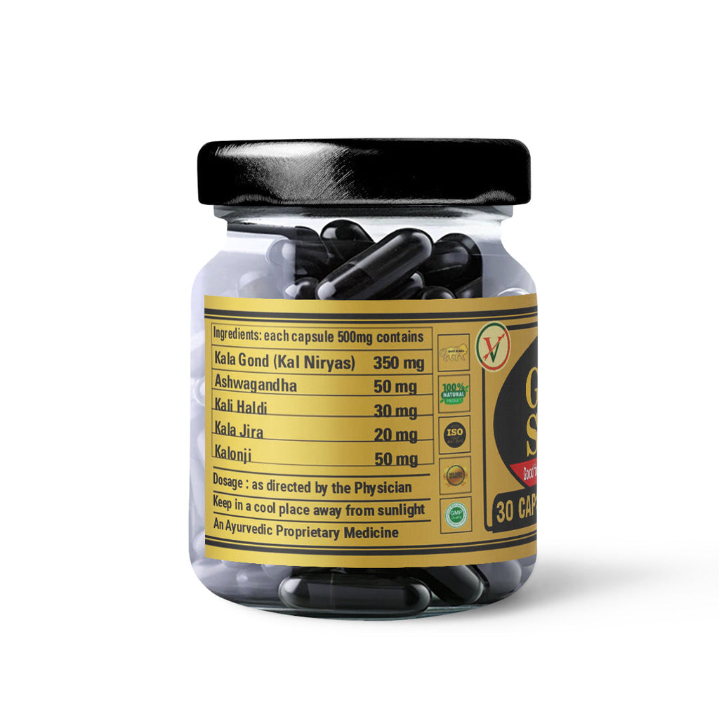 Vaidban Gond Siyah Capsule 500 mg - 30 Caps