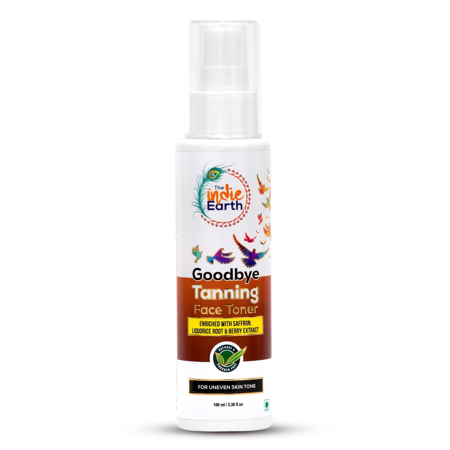 The Indie Earth Goodbye Tanning Face Toner - 100 ml