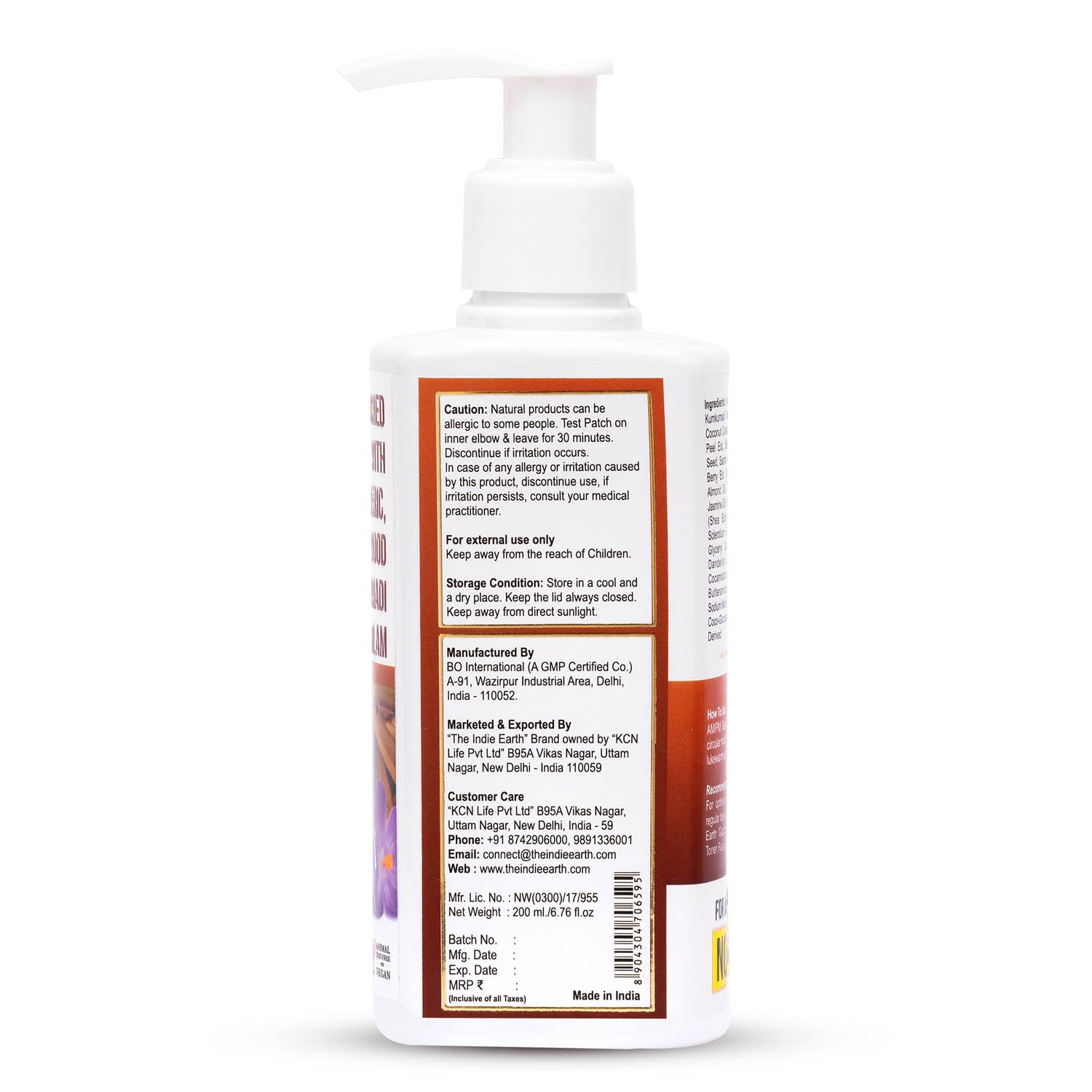 The Indie Earth Goodbye Tanning Facewash - 200 ml