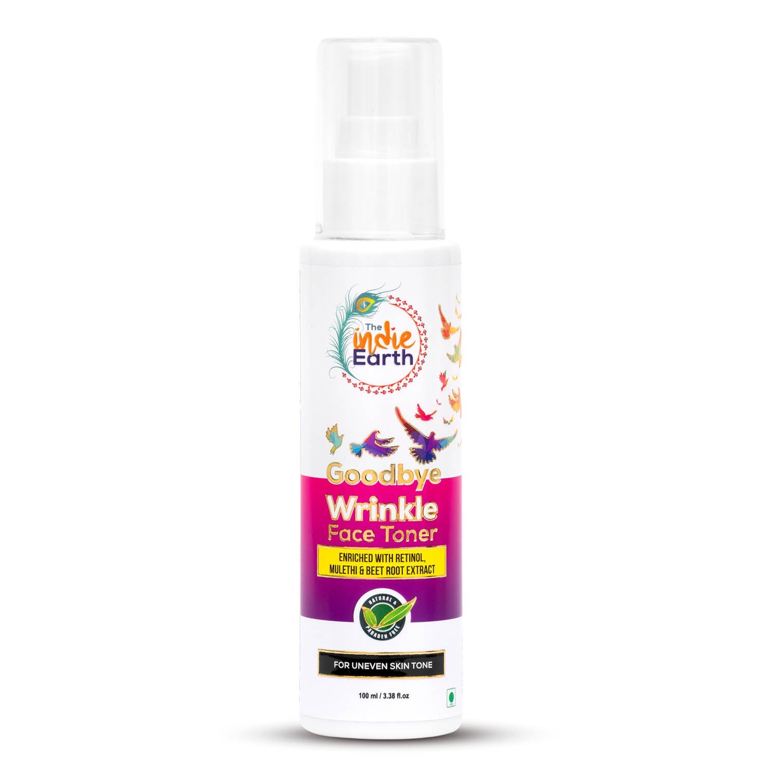 The Indie Earth Goodbye Wrinkle Face Toner - 100 ml