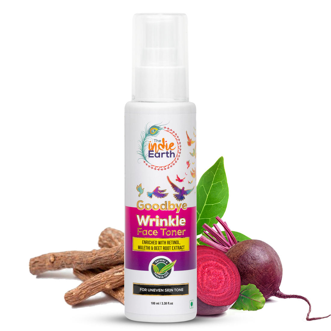 The Indie Earth Goodbye Wrinkle Face Toner - 100 ml