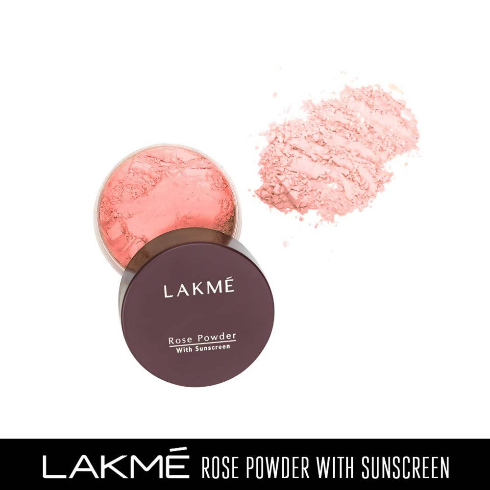 Lakme Rose Face Powder With Sunscreen  Warm Pink - 40 gms