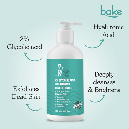 Bake 2% Glycolic Acid Exfoliating Face Wash