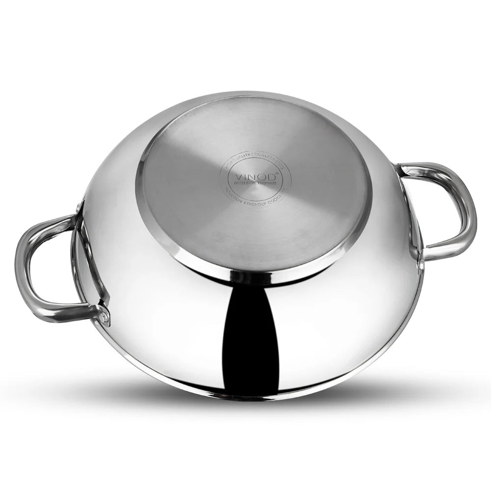 Vinod Stainless Steel Modena Cookware Set 3 Piece Induction Friendly