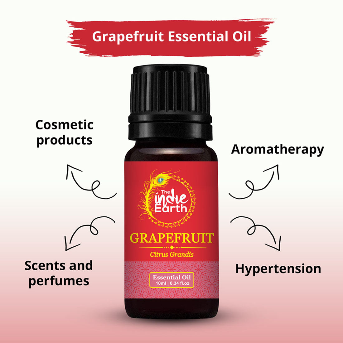 The Indie Earth Grapefruit Essential Oil - 10 ml