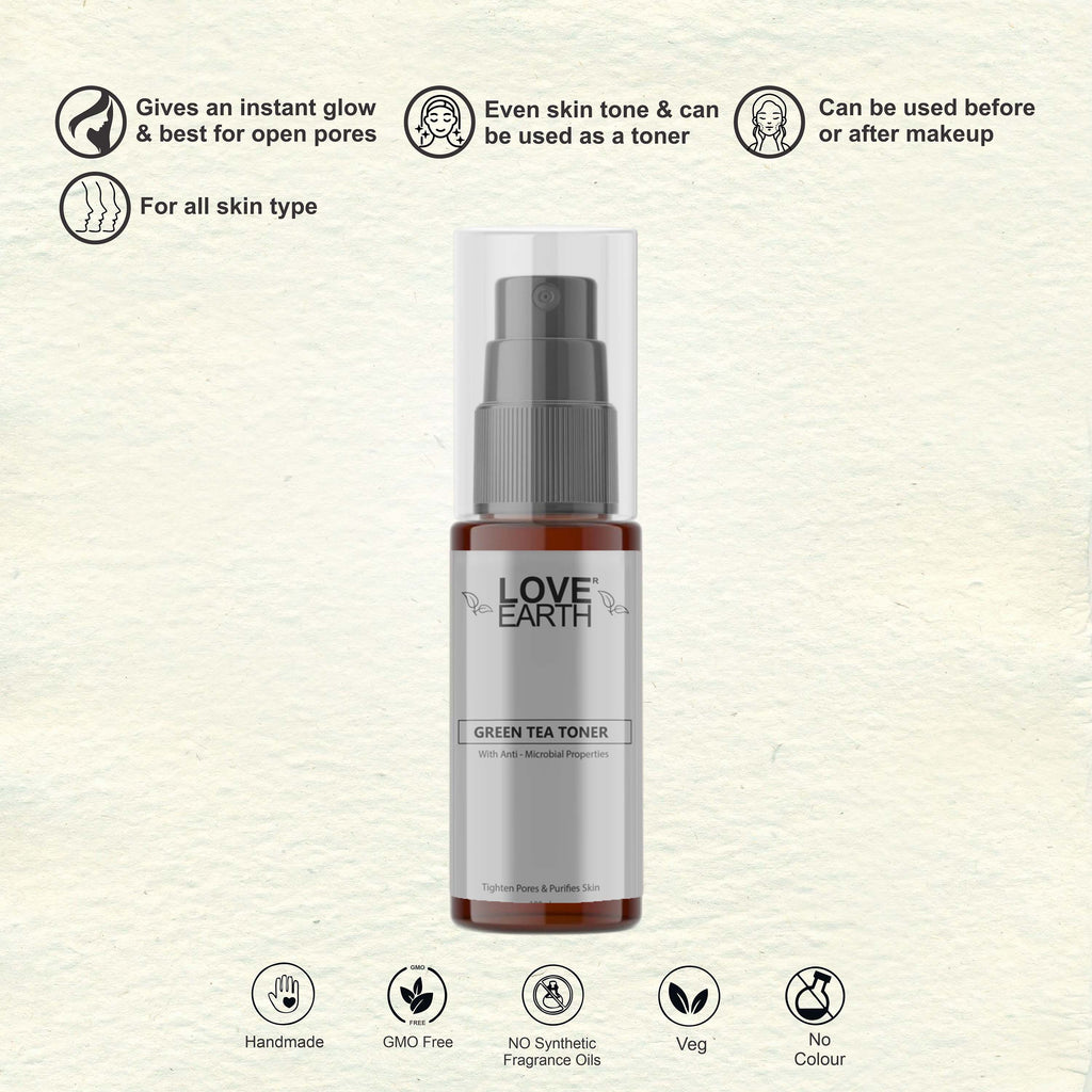 Love Earth Green Tea Toner - 100 ml