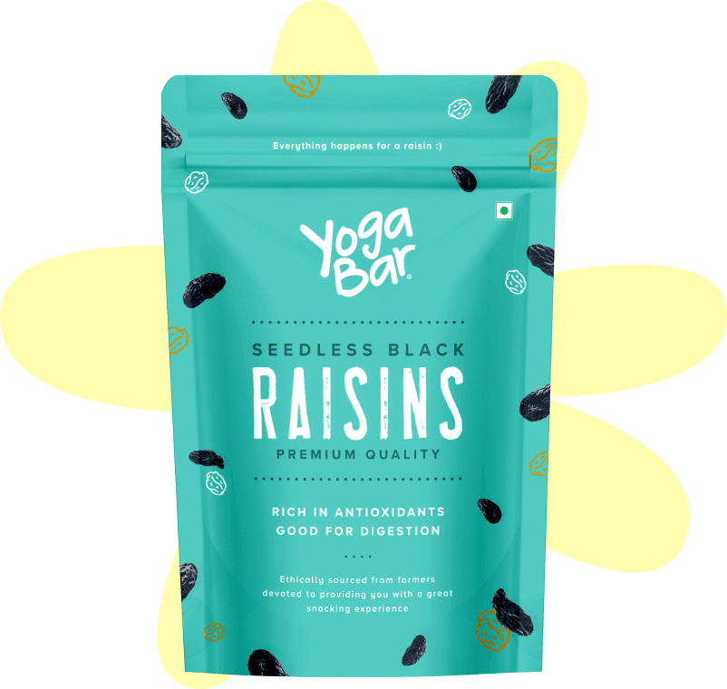 Yogabar Afghani Black Raisins - 500 gms