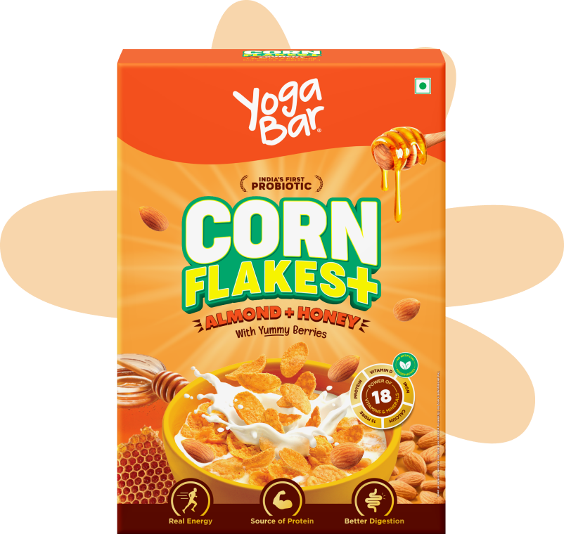 Yogabar Corn Flakes Honey Almond - 250 gms
