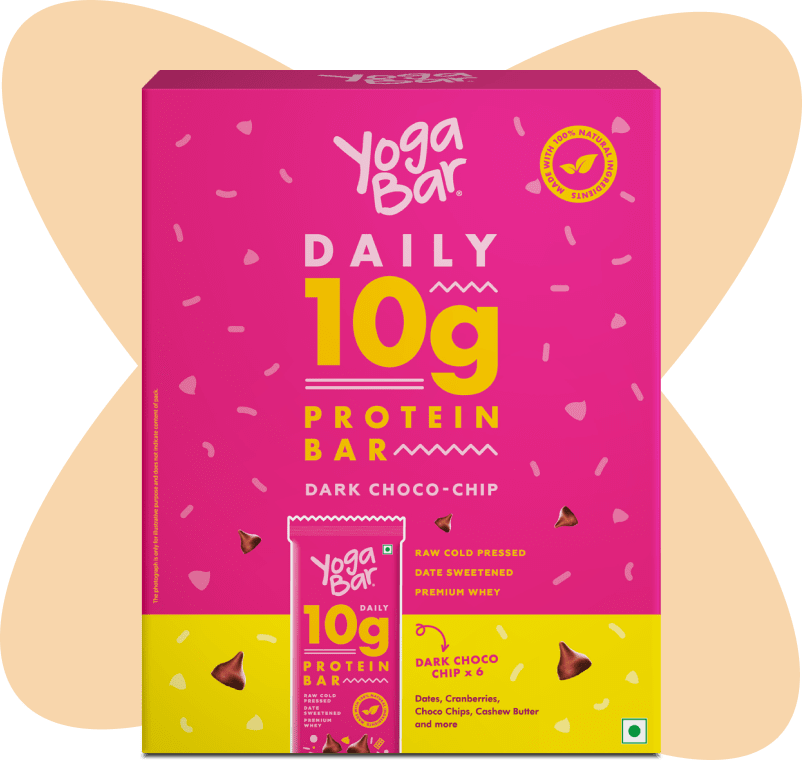 Yogabar Dark Choco 10g Chip Protein Bar - 60 gms