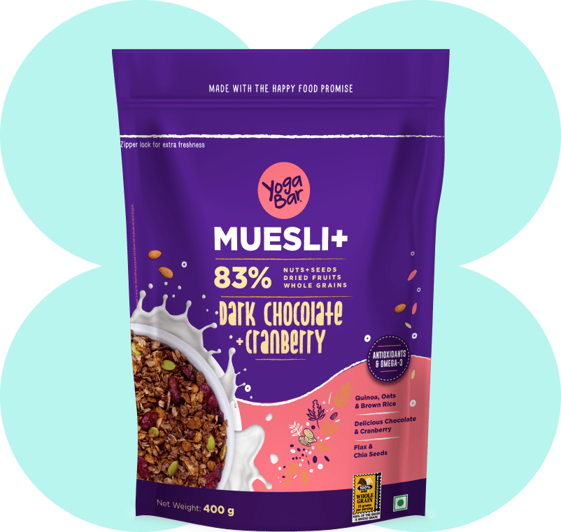Yogabar Dark Chocolate & Cranberry Muesli - 400 gms