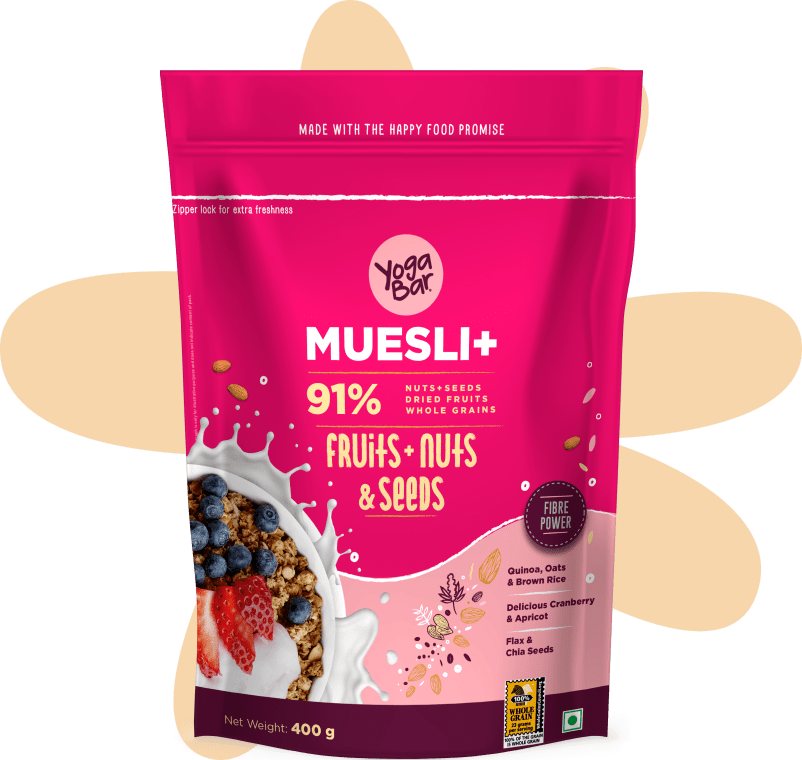 Yogabar Fruits Nuts & Seeds Muesli  - 400 gms