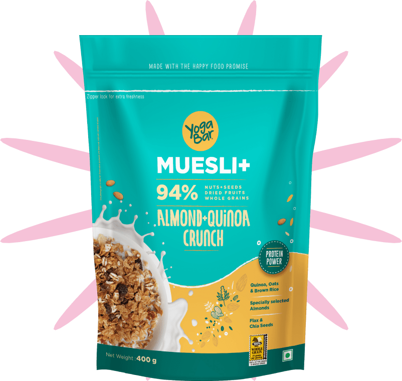 Yogabar Almond Quinoa Muesli - 400 gms
