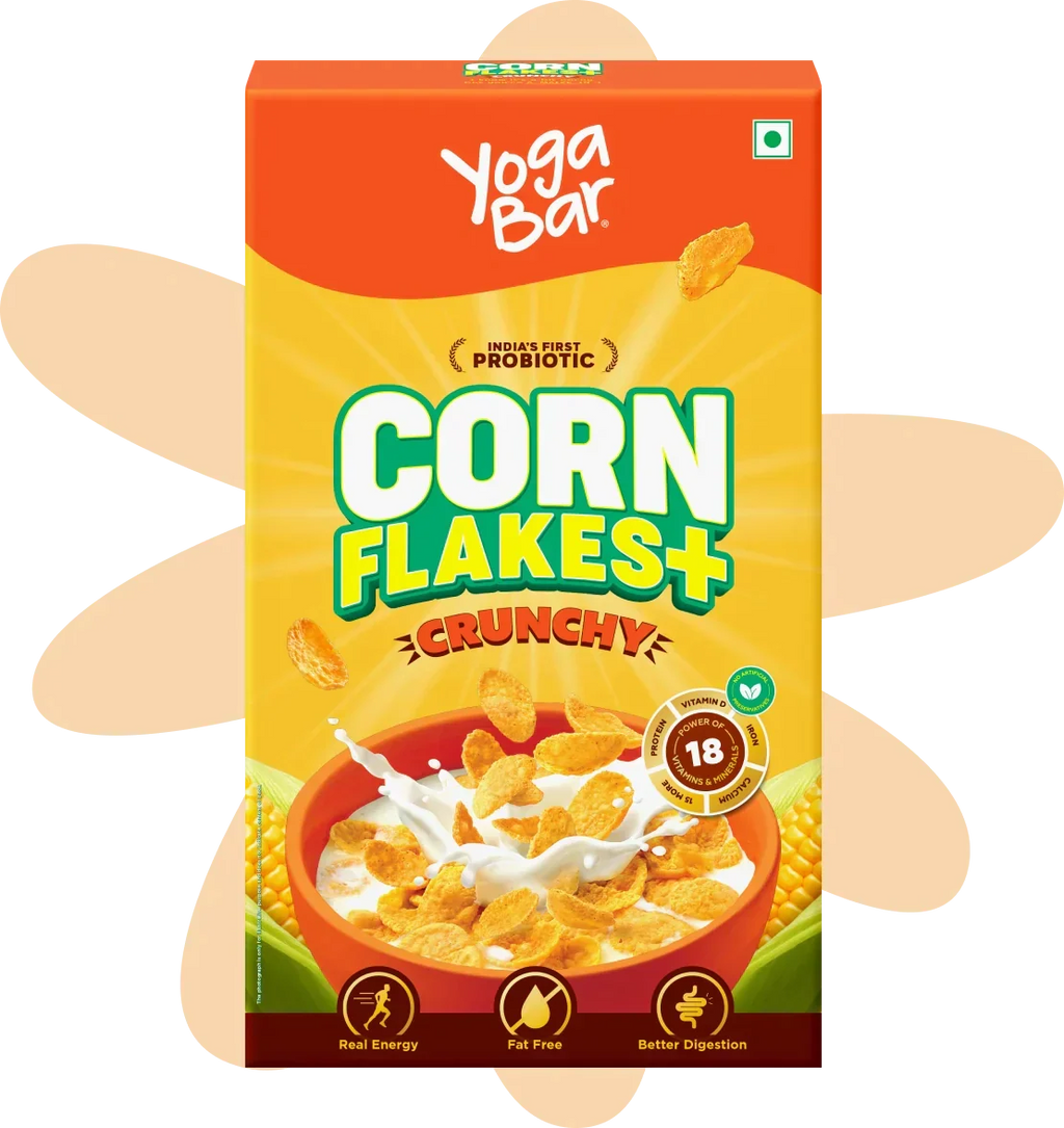 Yogabar Corn Flakes Plain & Crunchy - 850 gms