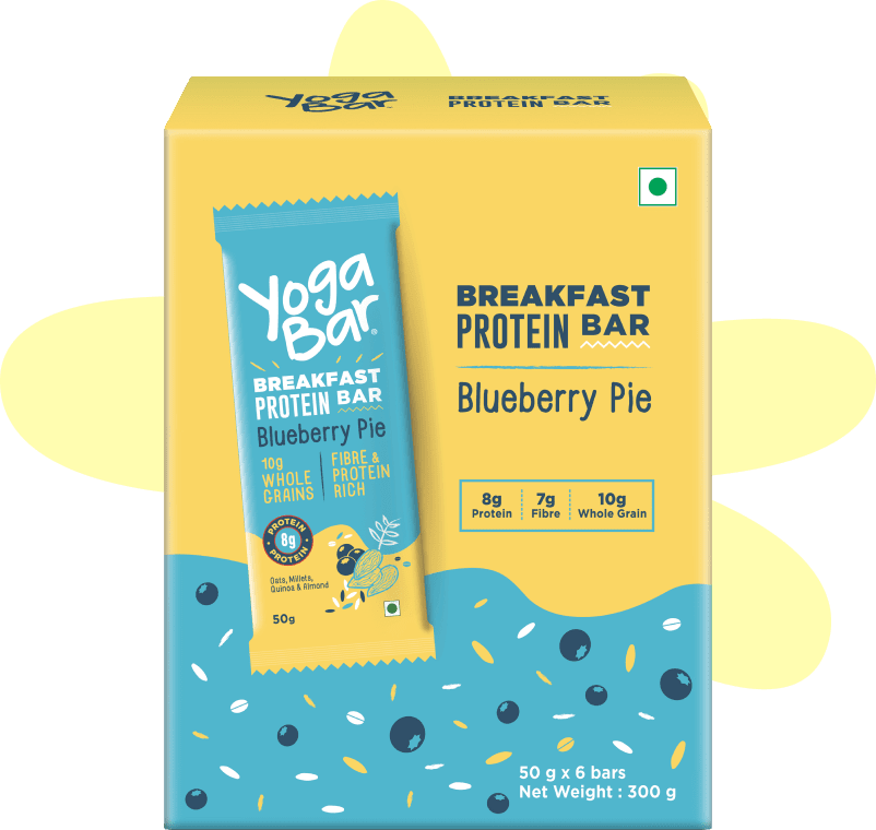 Yogabar Blueberry Pie Breakfast Bar - 300 gms
