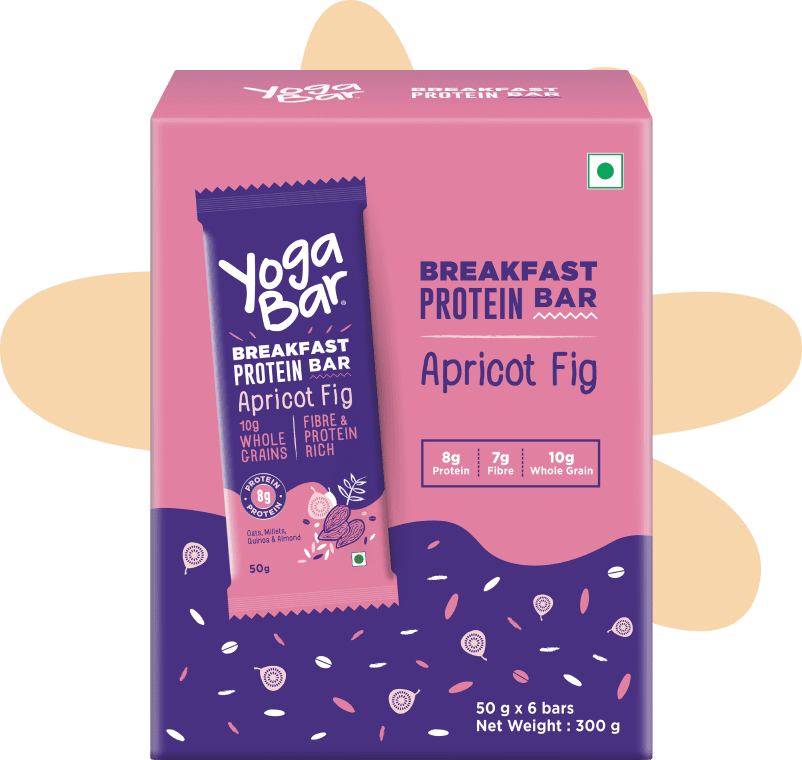 Yogabar Apricot Fig Breakfast Bar - 300 gms