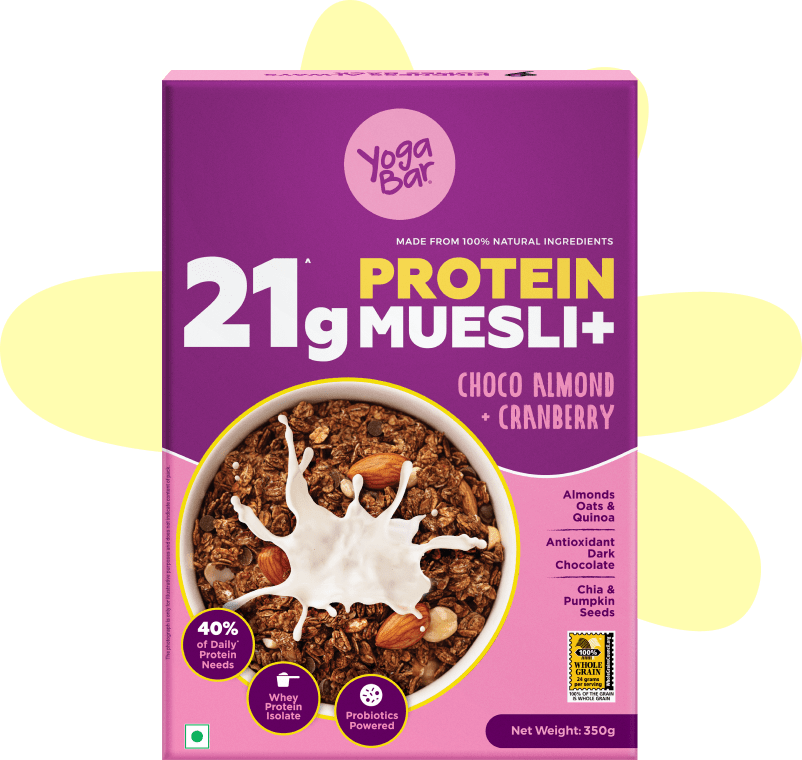 Yogabar 21g Protein Muesli Choco Almond - 350 gms