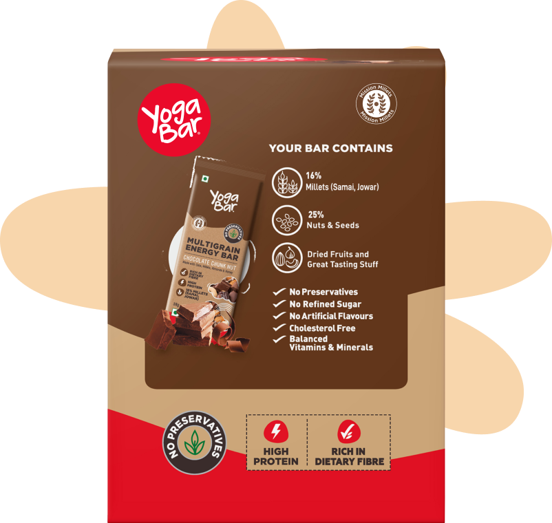 Yogabar Chocolate Chunk Nut Energy Bar - 380 gms