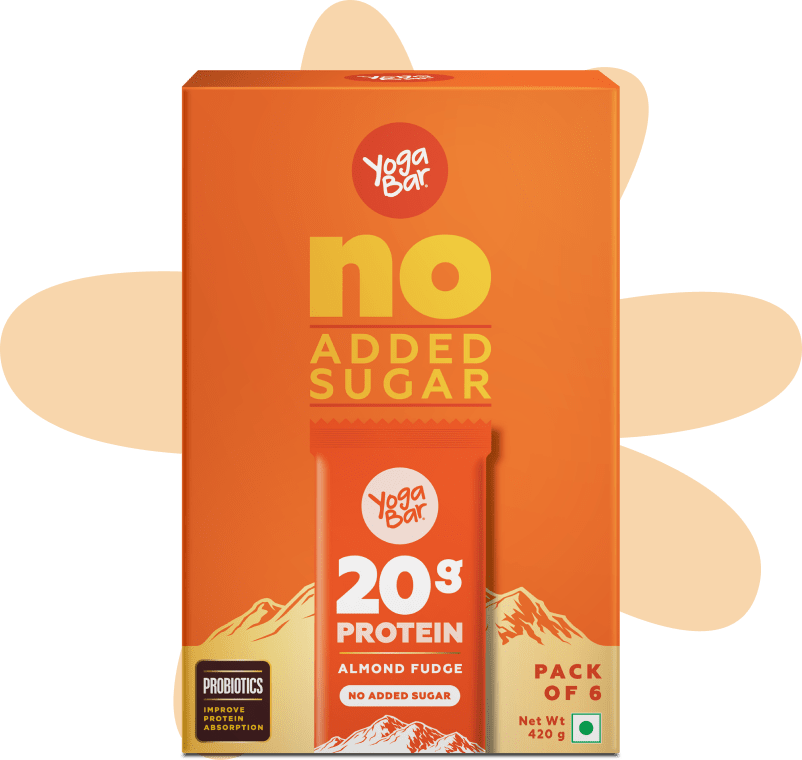 Yogabar Almond Fudge 20g Protein Bar - 420 gms