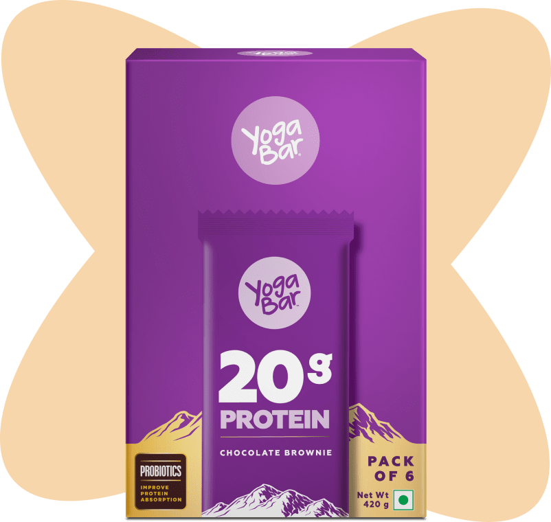 Yogabar Chocolate Brownie 20g Protein Bar - 420 gms