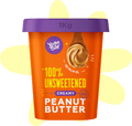 Yogabar Creamy 100% Unsweetened Peanut Butter - 1 kg