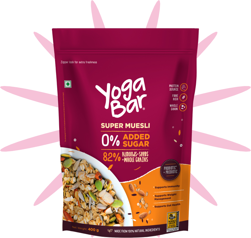 Yogabar No Added Sugar Muesli - 400 gms