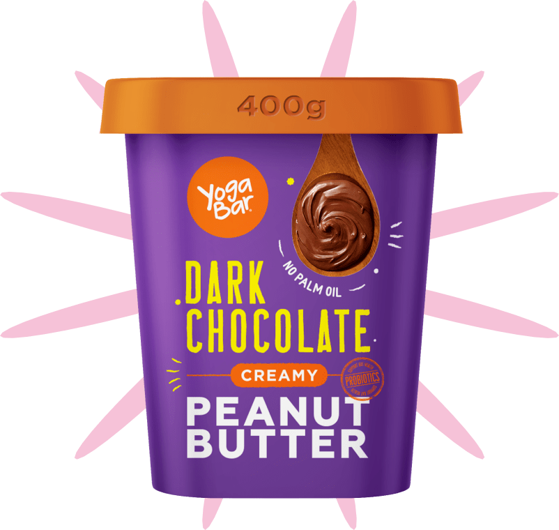Yogabar Creamy Dark Chocolate Peanut Butter with Probiotics - 400 gms