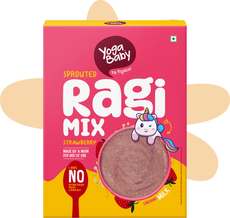 Yogabar Sprouted Ragi Mix Strawberry - 200 gms