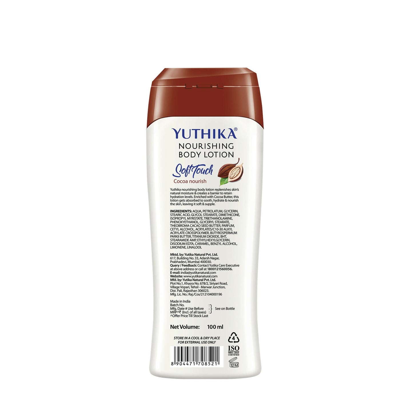 Yuthika Soft Touch Cocoa Body Lotion For Women & Men