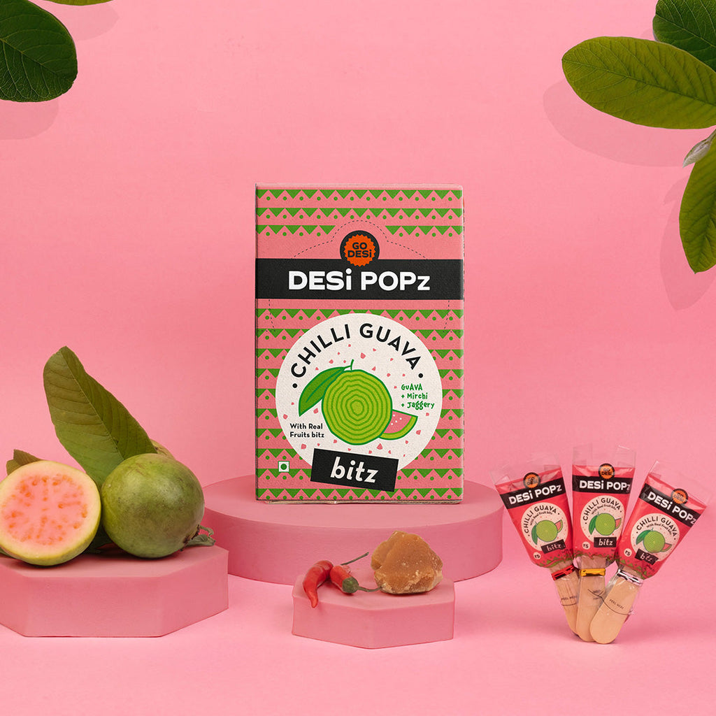 Go Desi Chilli Guava Popz - 50 PCS - 400 gms