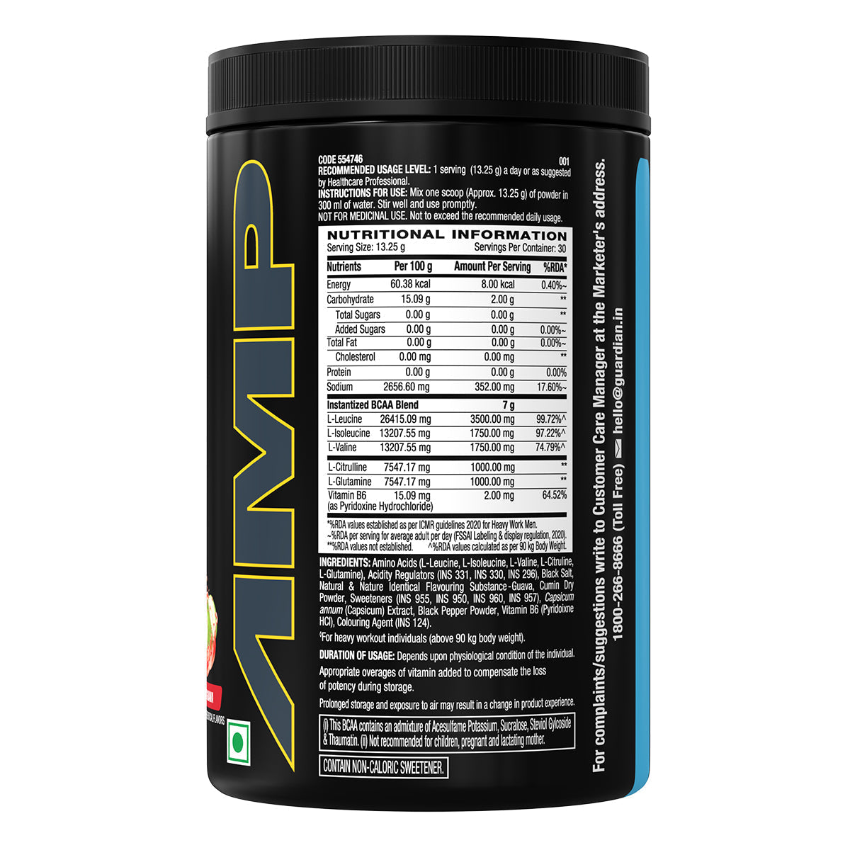 GNC AMP Gold Series BCAA Advanced  Fuels Lean Muscle Strength & Recovery