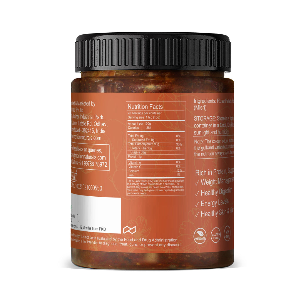 Merlion Naturals Rose Petals Jam  Gulkand - 700 gms