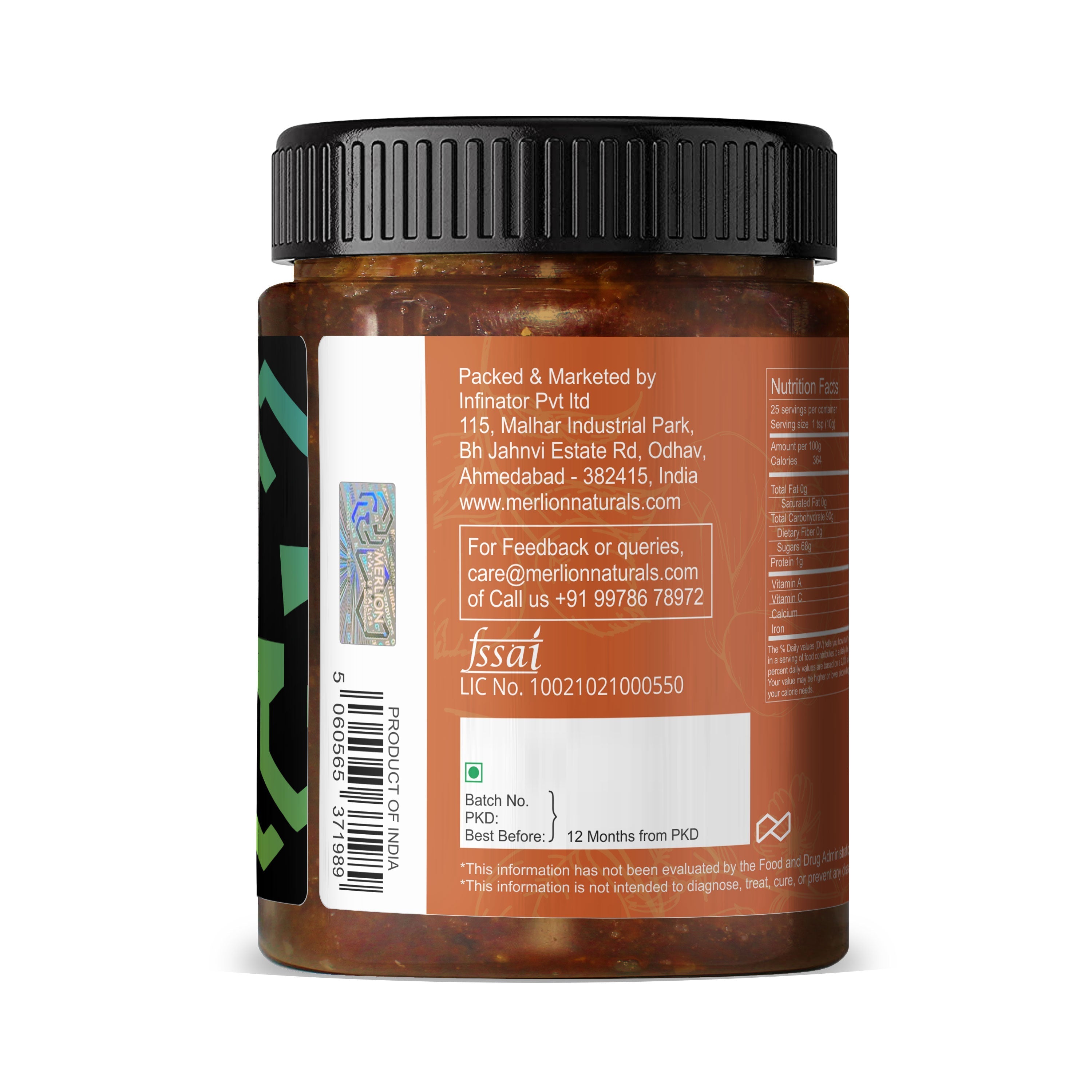 Merlion Naturals Rose Petals Jam  Gulkand - 700 gms
