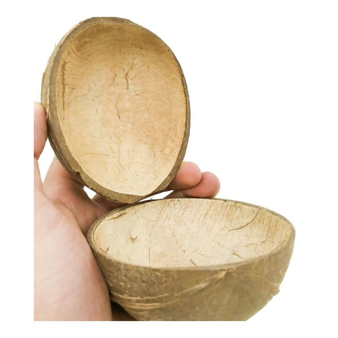 Thenga Natural Oval Coconut Shell Bowls
