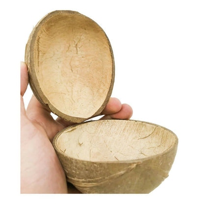 Thenga Natural Oval Coconut Shell Bowls